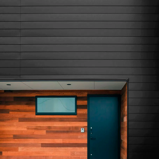 Siding Metálico Exterior Premium Color Negro Mate - Revestimiento de Fachada Moderno e Impermeable
