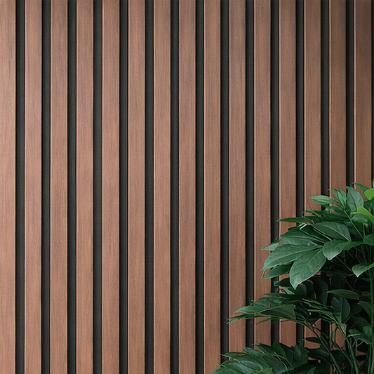 Panel Decorativo WPC Pared Chocolate Oscuro 290x16cm WPC-020