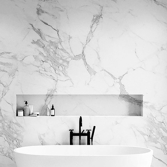 Plancha PVC Mármol Blanco Carrara 122x244cm 3mm UV-005