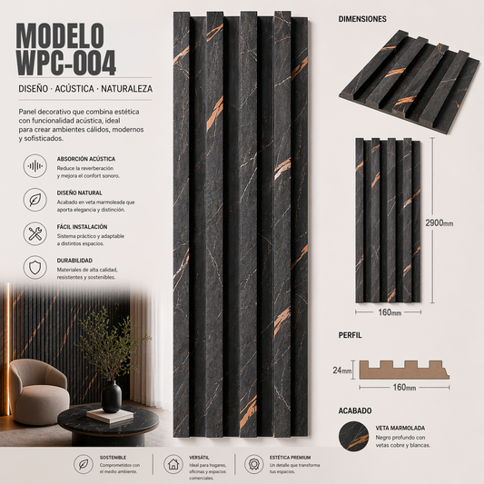 Wall Panel WPC Modelo WPC-004