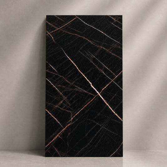 Plancha PVC Cobre Ranurado Textura 122x244cm 3mm UV-011
