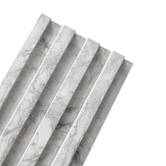 Panel Decorativo WPC Mármol Blanco Vetas 290x16cm WPC-007