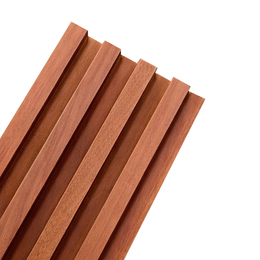 Panel Decorativo WPC Pared Caoba Cálida 290x16cm WPC-011