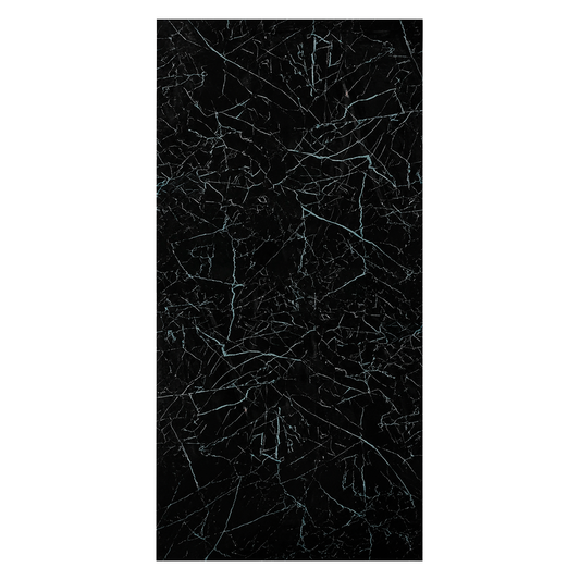 Plancha PVC Mármol Negro Marquina 122x244cm 3mm UV-001