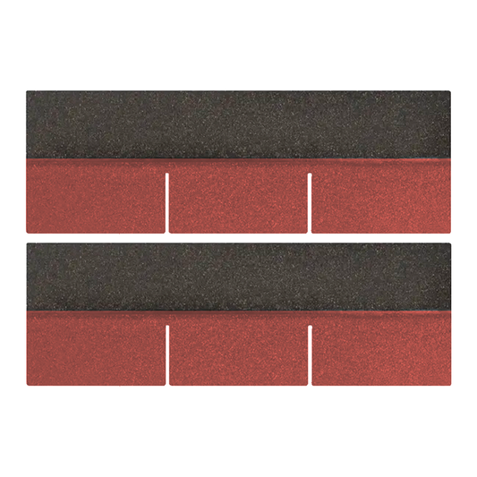 Teja Asfáltica Roja para Techumbre 100x33,3cm