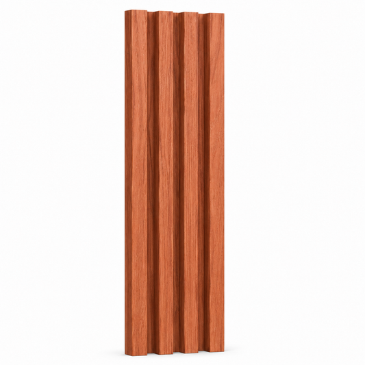 Panel Decorativo WPC Pared Caoba Cálida 290x16cm WPC-011