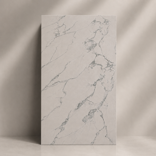 Plancha PVC Mármol Blanco Carrara 122x244cm 3mm UV-005