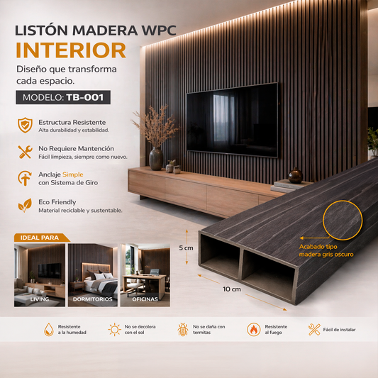 Separador Ambientes WPC Modelo TB-001