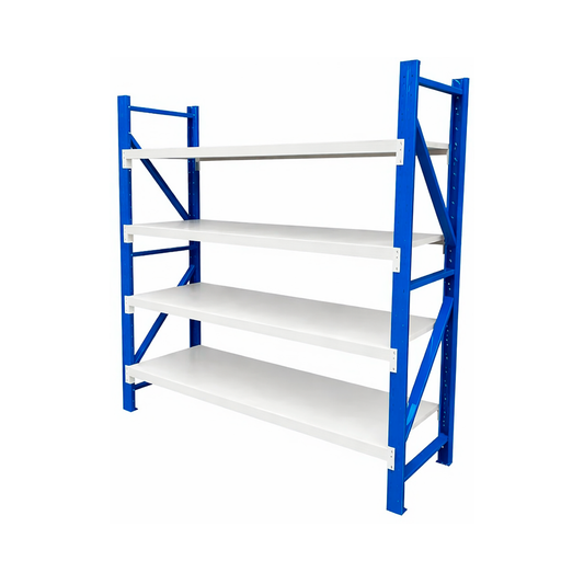 Rack Metálico Longspan Blanco Azul