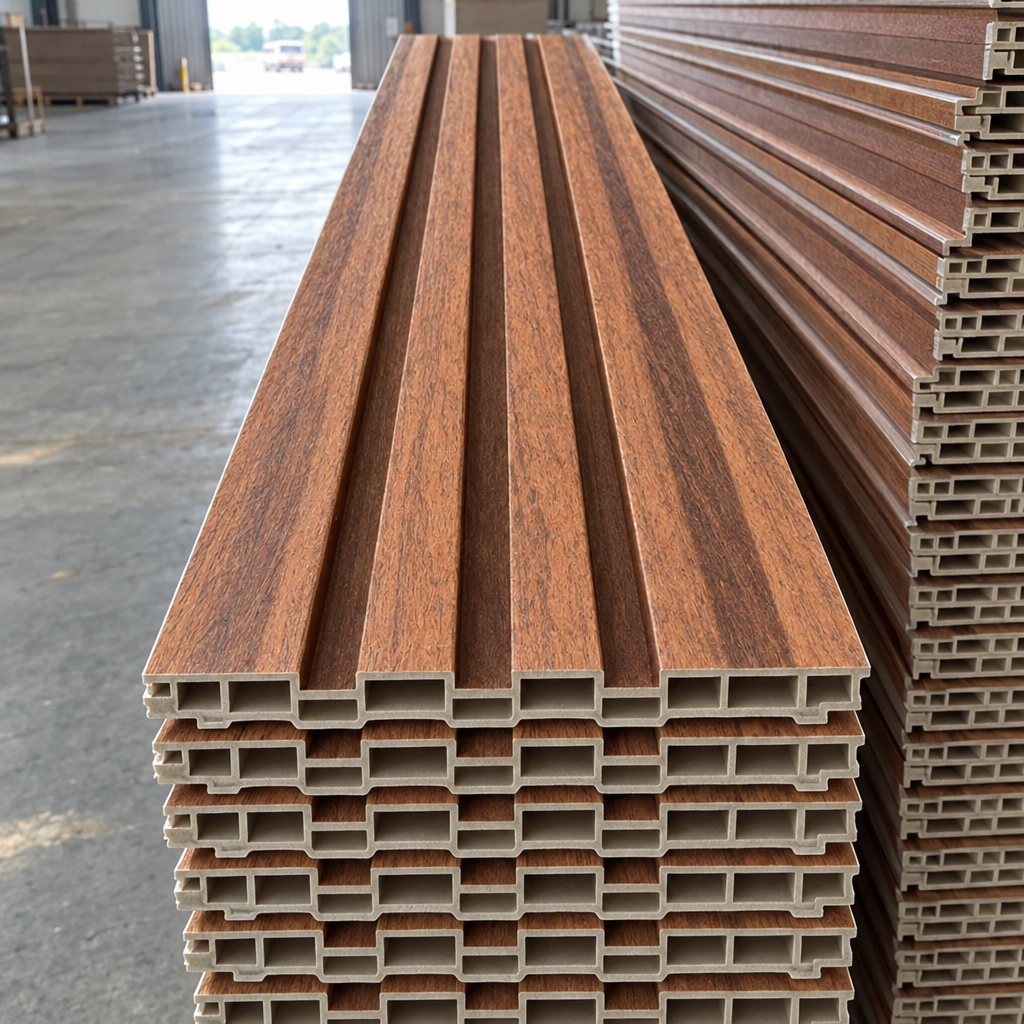 Wall Panel Flat WPC nogal cobrizo veteado 006 – bodega 2