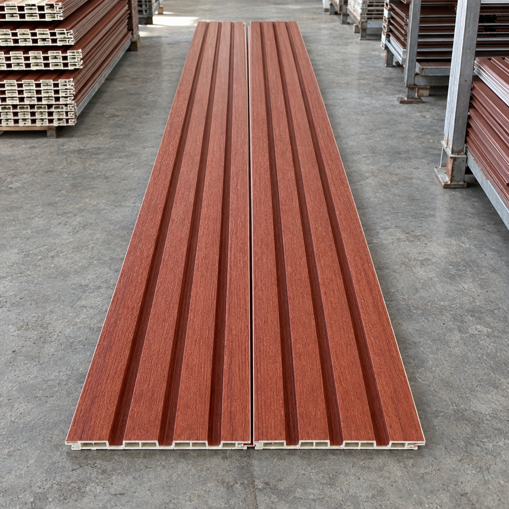 Wall Panel Flat WPC caoba rojiza 011 – bodega 3