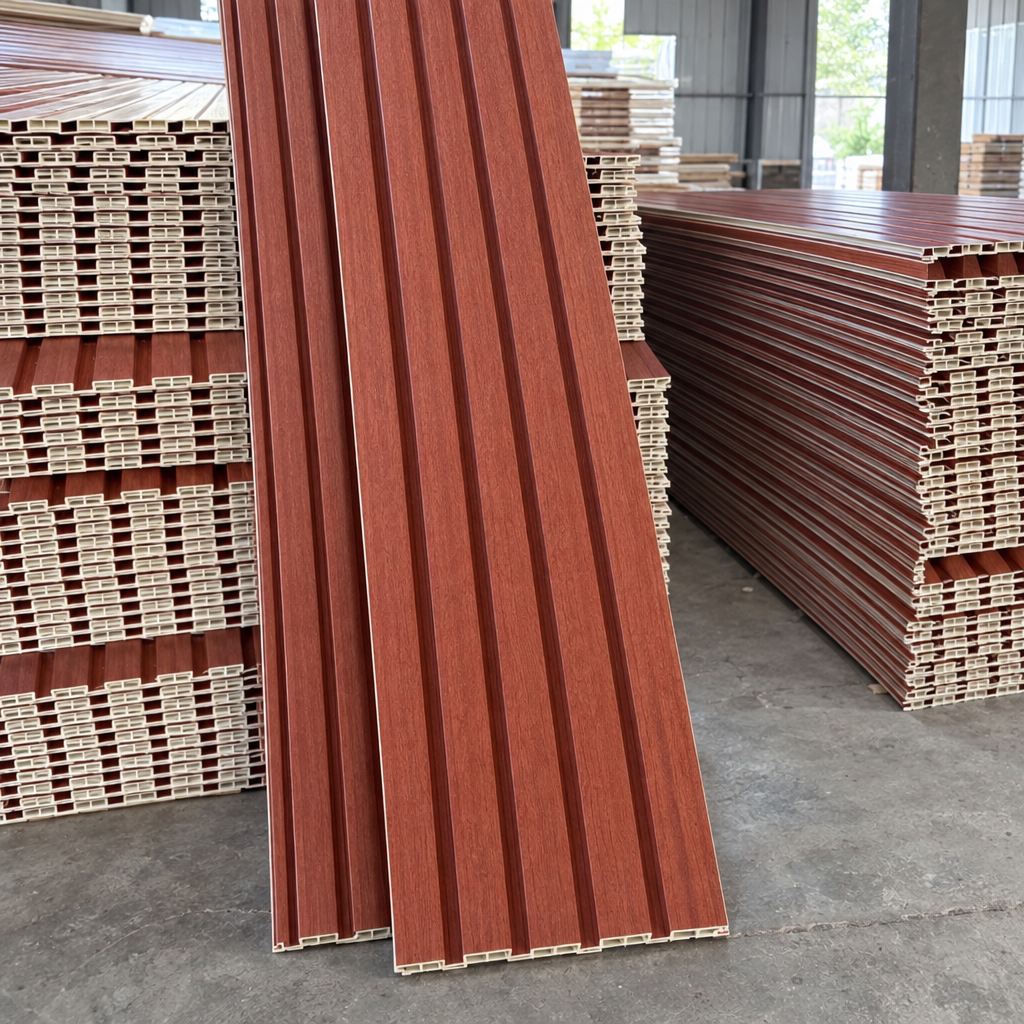 Wall Panel Flat WPC caoba rojiza 011 – bodega 4